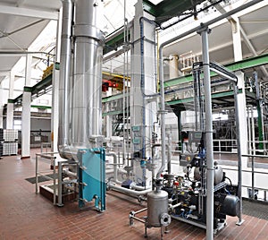 Industrial plant: chemical plant with machinery, technology and