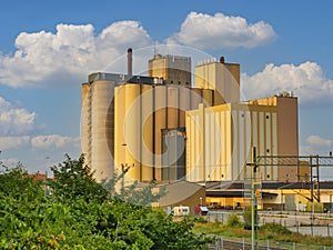 Industrial Plant grain silos cereals in Solvesborg Sweden Scania photo