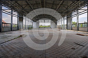 Industrial plant hall