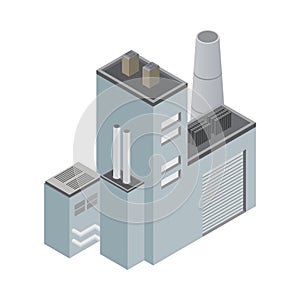 Industrial Plant Isometric Composition