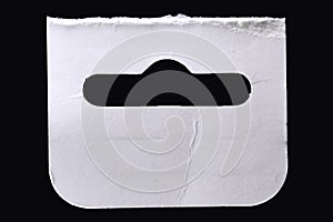 Industrial plastic piece with slotted openings