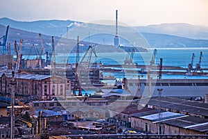 Industrial and port city of Rijeka