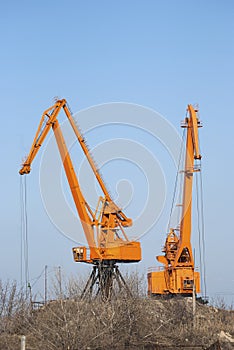 Industrial port cranes