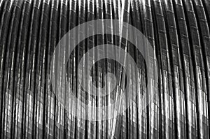 Industrial power electric cable, background.