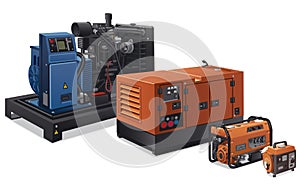 Industrial power generators