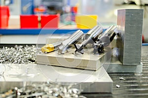 Industrial precision tools for metalworking industry. CNC cutters and drills.