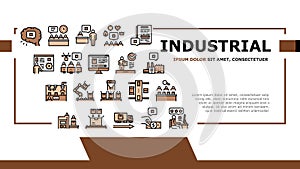 Industrial Process Landing Header Vector