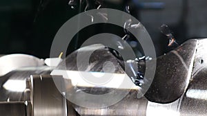 Industrial production, locksmith industry concept. Sparks from grinding wheel. Oil and Gas Industry. Metal grinding