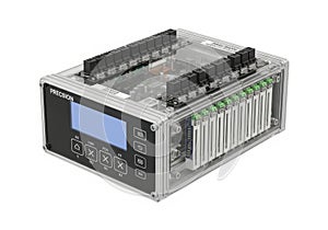 Industrial programmable logic controller with multiple input and output terminals