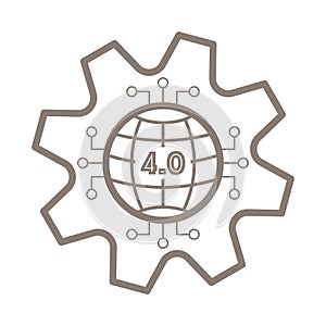 Industrial Revolution 4.0 Icon