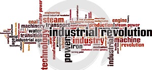 Industrial revolution word cloud