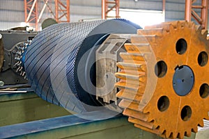 Industrial Roller at a Foundry