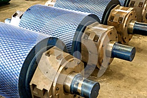 Industrial Rollers at a Foundry photo