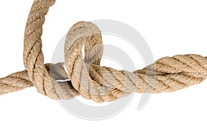 Industrial rope made of hemp photo