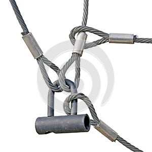 Industrial Safety Lock Wire Loop Ropes Isolated