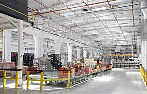 Industrial scene in factory interior
