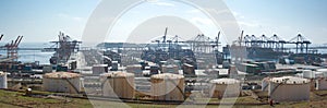 Industrial seaport & container terminal