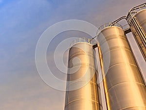 Industrial silos in the chemical industry