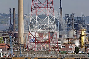 Industrial site at the river Seine