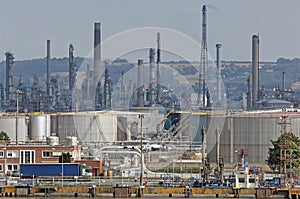 Industrial site at the river Seine