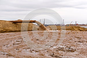 Industrial slurry pipeline photo