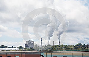 Industrial Smog Over Canadian Wilderness