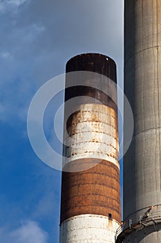 Industrial smokestack