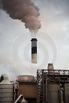 Industrial smokestack