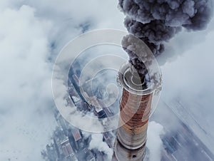 Industrial Smokestack Emission