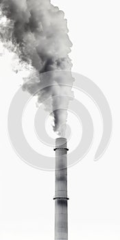 Industrial Smokestack Emitting Pollution