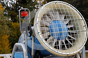 Industrial Snow Cannon Ready for Winter Season