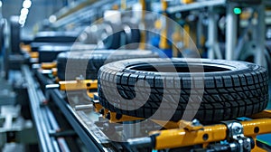 Industrial space, Auto tires production line