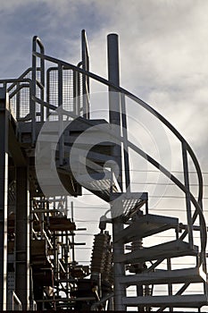 Industrial Spiral Stairs.