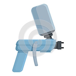 Industrial spray gun icon cartoon vector. Air paint