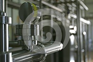 Industrial stainless steel pipe work