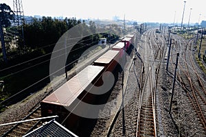 Industrial state view Cacia Aveiro  rail tracks