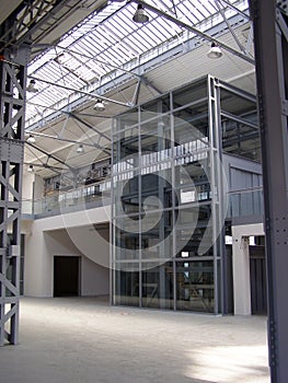 Industrial steel construction and industrial architecture
