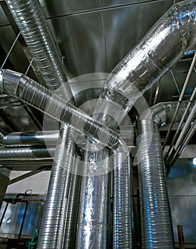 Industrial Steel pipelines and ducts