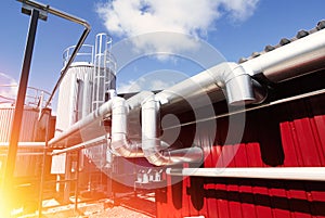 Industrial Steel pipelines and equipment