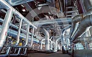 Industrial Steel pipelines, valves and ladders