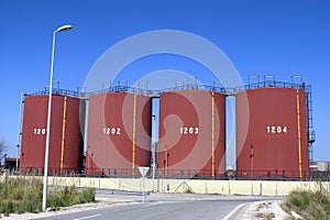 Industrial storage tanks