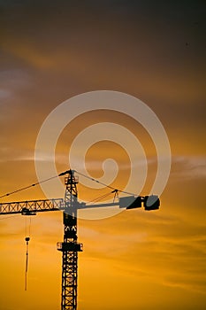 Industrial Sunrise Silhouette