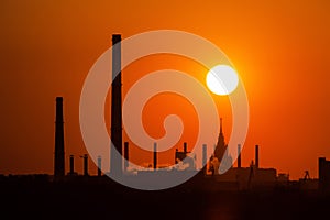 Industrial sunset