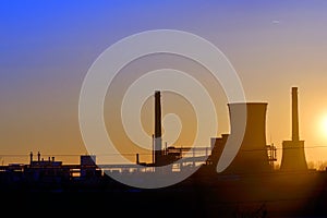 Industrial sunset