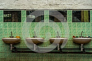 Industrial tap on the wall