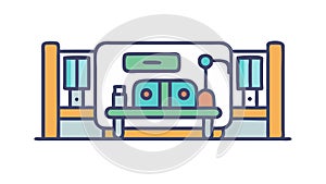 Industrial Testing and Manufacturing Lab, vector design Generative AI