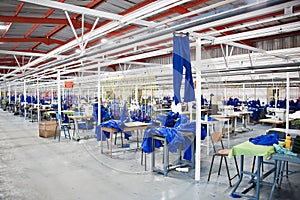 Industrial textile factory photo