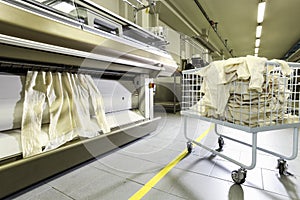 Industrial textile factory, interior
