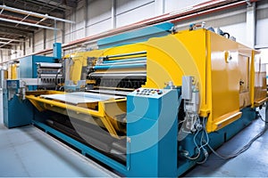 Industrial Textile Process, Wool Carding Machine in Action
