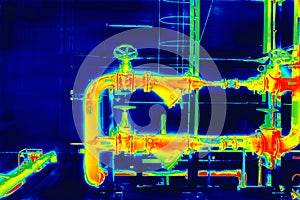 Industrial thermography pipe